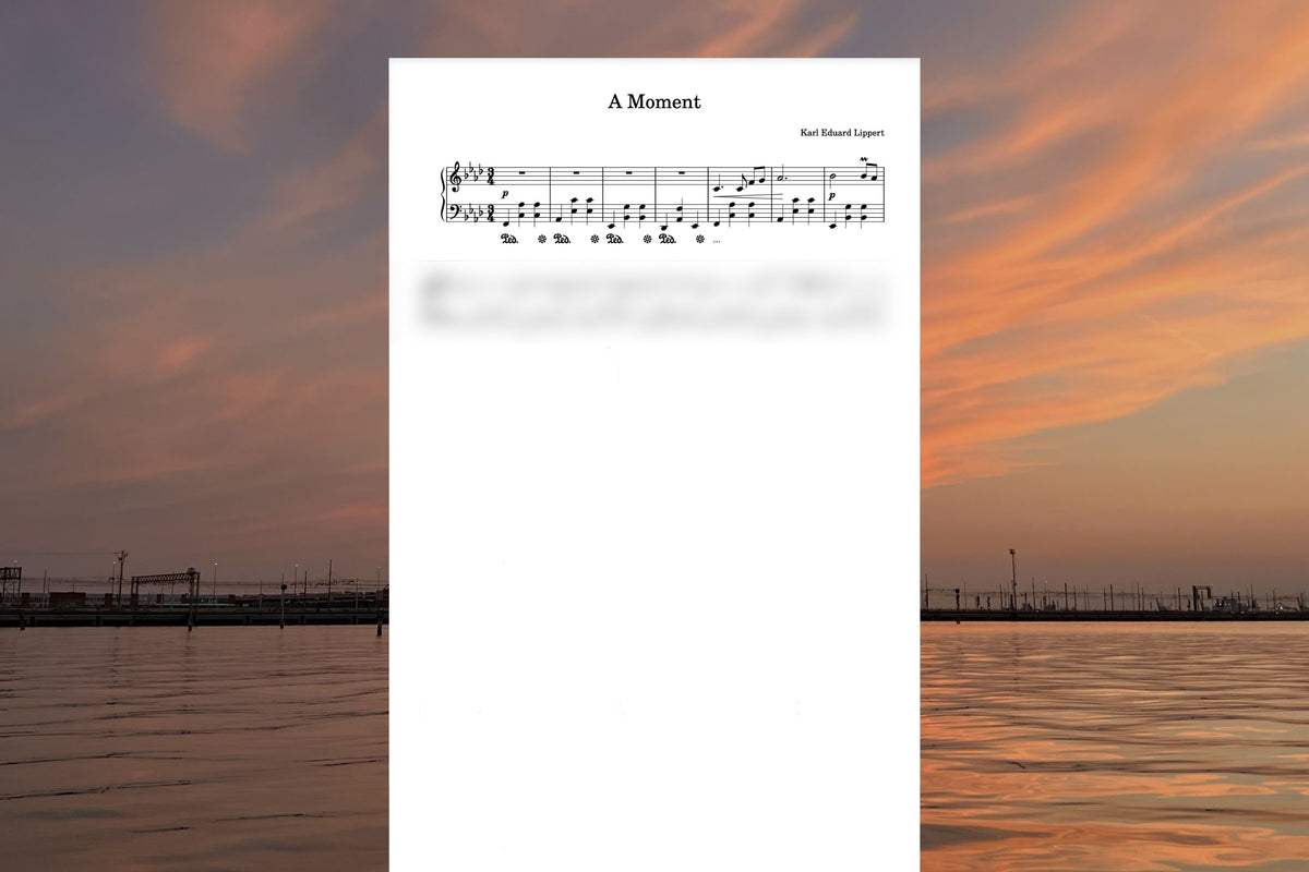 A Moment - Sheet Music (Digital)