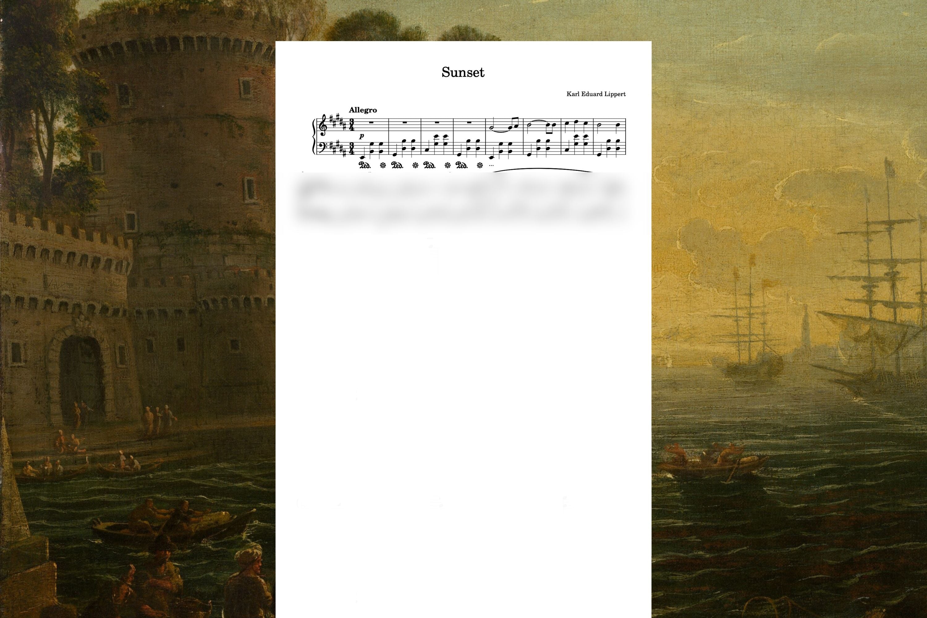 Sunset - Sheet Music (Digital)